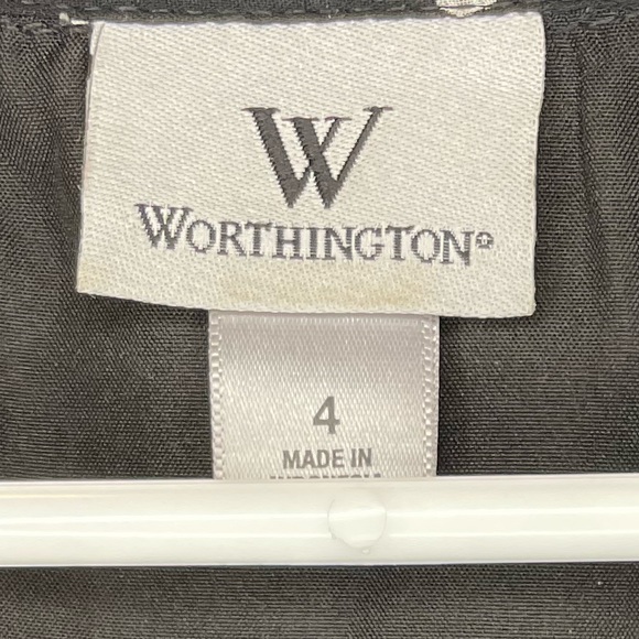 SOLD Worthington black dress with white polka dots - Picture 3 of 7